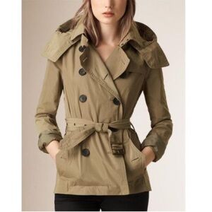 Burberry Double-Breasted Tan Trench Coat